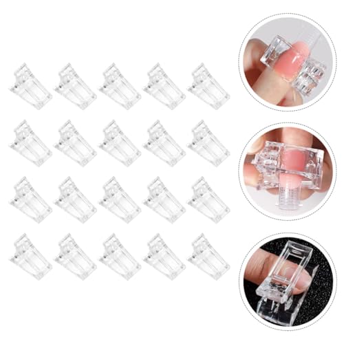 Clips de fijación para uñas cristal 20 piezas miniatura 7