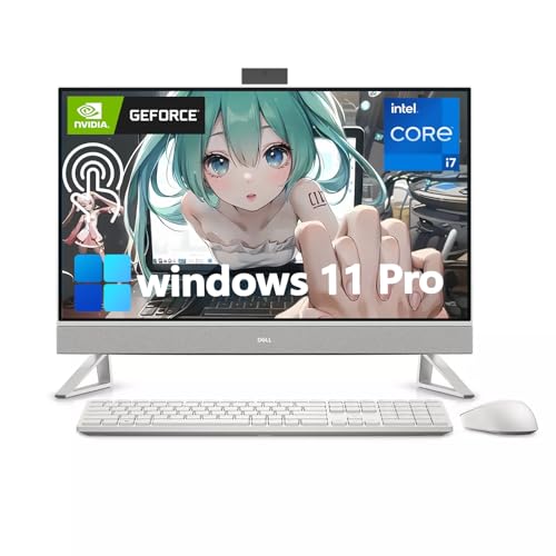 Image of Dell All-in-One Desktop, 27 inch FHD Touchscreen Display(1920x1080), Intel Core 7-150U GPU(up to 5.4 GHz), NVIDIA GeForce MX570A GDDR6, Win 11 Pro (32GB RAM, 2TB SSD)