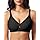 Ganado Reggiseno Senza Ferretto Reggiseno Donna Senza Cuciture Push Up Scollo a V Comodo Imbottito, XXL, Nero