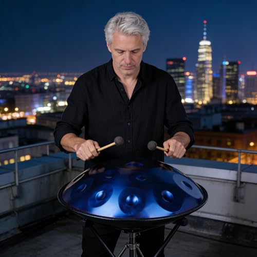 Handpan Azul 12 Notas Latourreg 56 cm 8 kg miniatura 4