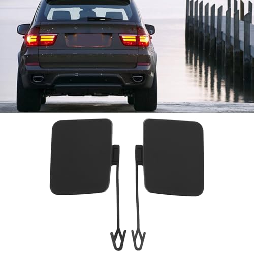LT Easiyl 2 Stück hintere Stoßstange links rechts Abschlepphaken Augenkappe kompatibel mit BMW X5 E70 2006-2011