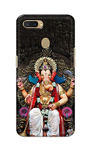 Image of PRINTFIDAA Lord Ganesh Bappa Moriya Printed Designer Hard Back Case Cover for Oppo A7 / Oppo A5s / Oppo A12 / Oppo A11k / Oppo A12s / CPH1909 -(SF) MVN1010