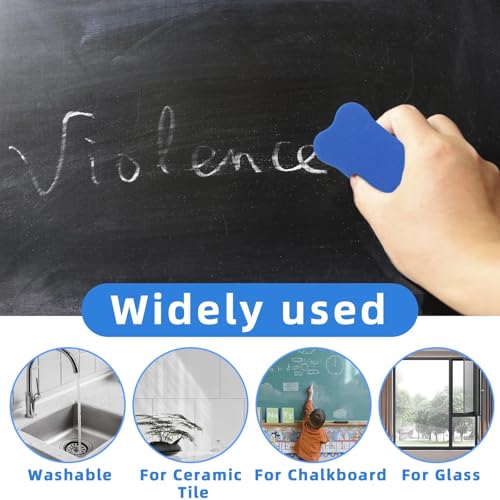Image of Duster for White Board, 4PCS Colorful Whiteboard Erasers, Duster for Black Board, 7cm x 4cm Small White Board Cleaner for Office, Classroom, Conference Room