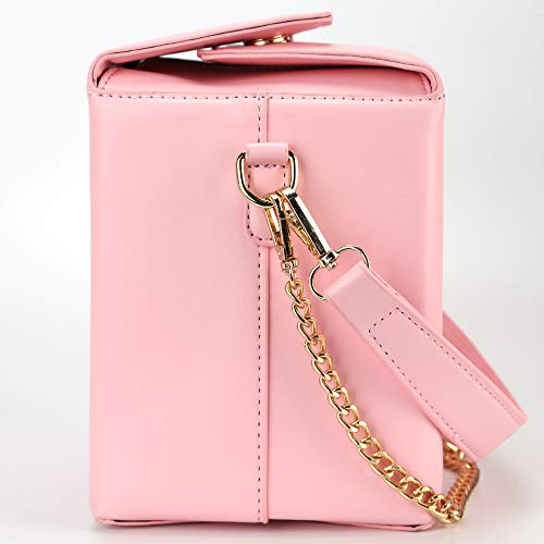 Bolso Torre Crossbody con Estampado Rosa miniatura 4