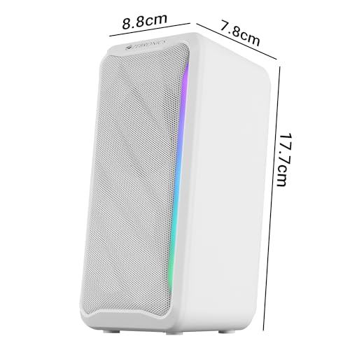 Amazon.in: Buy ZEBRONICS Igloo 2, 2.0 USB Computer Speakers, 10 Watts, RGB LED, USB Powered, AUX, Volume Control Pod for PC, Laptops, Desktop (White) Online at Low Prices in India | ZEBRONICS Reviews & Ratings - Image 8
