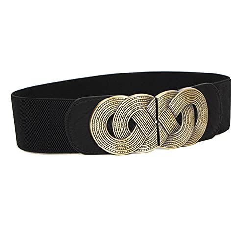 Vintage Wide Elastic Waist Belt Ladies Women Stretch Cinch Belts Dresses Waistband2