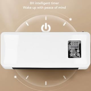 Radiateur mural réglable à deux modes portable avec écran tactile pour bureau et chambre à coucher (prise américaine 110V)