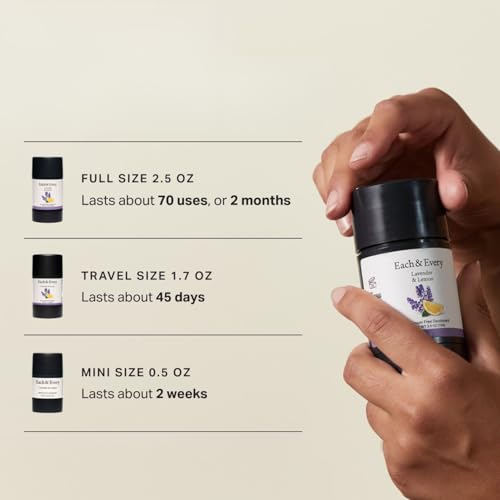 Image of Each & Every All Natural Deodorant for Women & Men - Sensitive Skin, Vegan, Baking Soda & Aluminum-Free Deodorant - Clean Long Lasting Odor Control - White Chamomile & Bergamont, 2.5oz
