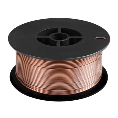 LIFKOME Alambre de Soldadura sin Gas de Acero al Carbono Bobina de Hilo para Soldador Mig Núcleo de Fundente para Trabajos Estructurales Ligeros y Fabricación