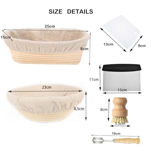 Cesta para prueba de pan JETAINE para evitar que la masa pierda forma 3