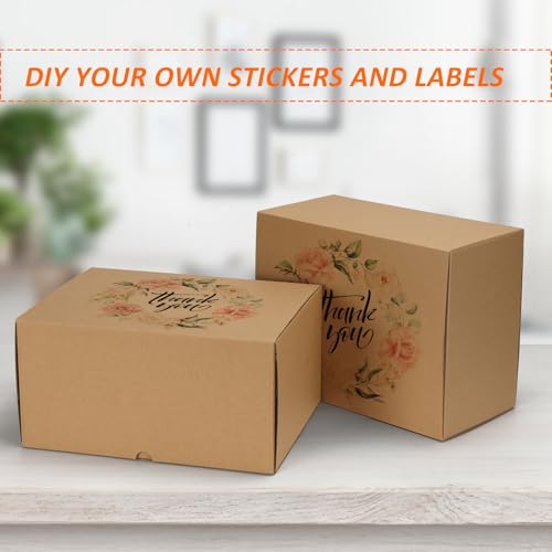 Image of HORLIMER 12x9x6 inches Shipping Boxes Set of 15, Brown Corrugated Cardboard Box for Mailing, Packaging, Small Business