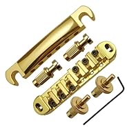 Guitar Bridge is with brass roller saddles,height adjustable. Both Bridge and Tailpiece are curved to accommodate the radius of the neck or for use on an arch top guitar. Tune O Matic Bridge Fits for Gibson, Les Paul, SG Epiphone electric guitars... ...