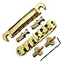 Abr-1 Style Tune-o-matic Bridge Tailpiece Gold for Gibson Les Paul Gear Replacement (Gold)