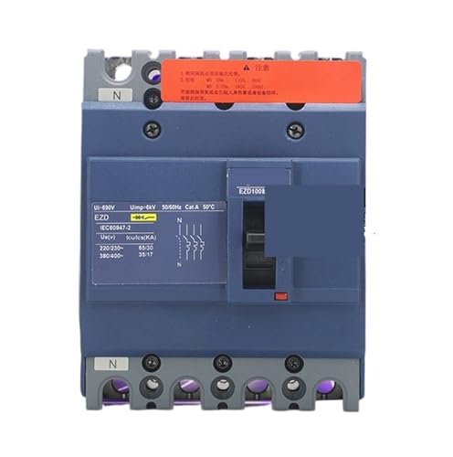 Disjoncteur à boîtier moulé EZD100M 75A 4P 3T triphasé pour tableau