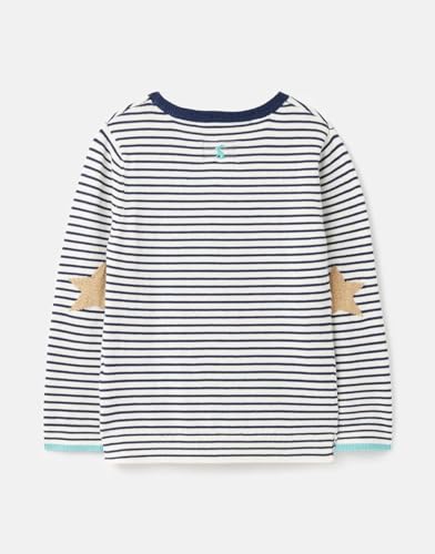 Joules Girls' Miranda Intarsia Jumper Stripe Unicorn Long Sleeve Sweater, Navy, 11-12 Years2