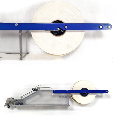 Trockenbau Klebebandspender mit Schlammbox, 2,5L Kapazität, Edelstahl und Acryl, Manuelle Taping-Maschine für Trockenbauarbeiten