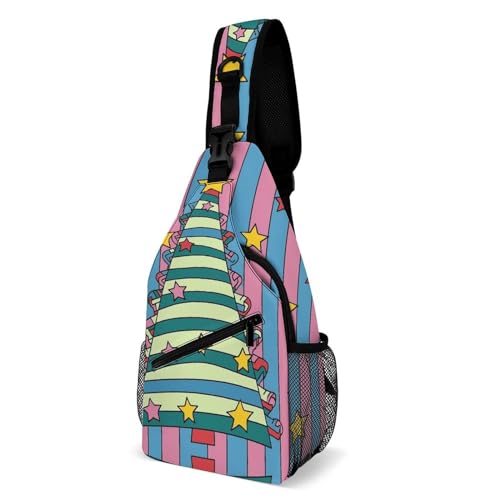 Bolso tipo bandolera con forma de árbol de Navidad