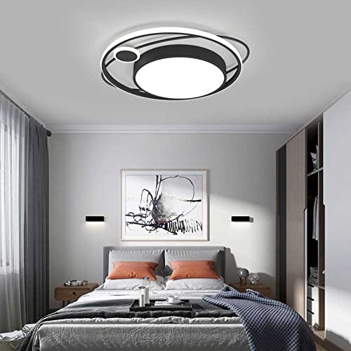 Plafonniers modernes et simples pour salon avec eclairage LED rond encastre variable