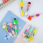 HNSYYF Multicolor Pen in One - 4-in-1 Cute Pens for Kids - 24 Ballpoint Pens for Birthdays and Children's Parties - Fun Gifts Assorted Lnk Kawaii Pens