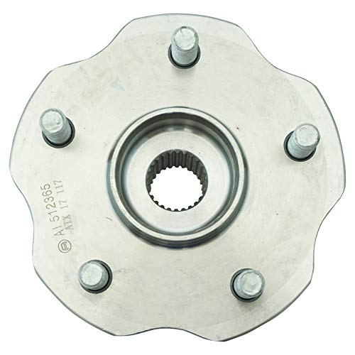 Image of TRQ Rear Wheel Bearing and Hub Assembly Set 2 Piece Compatible with 10-15 Lexus RX350 16-22 21-23 Toyota Highlander 21-22 Sienna AWD Models