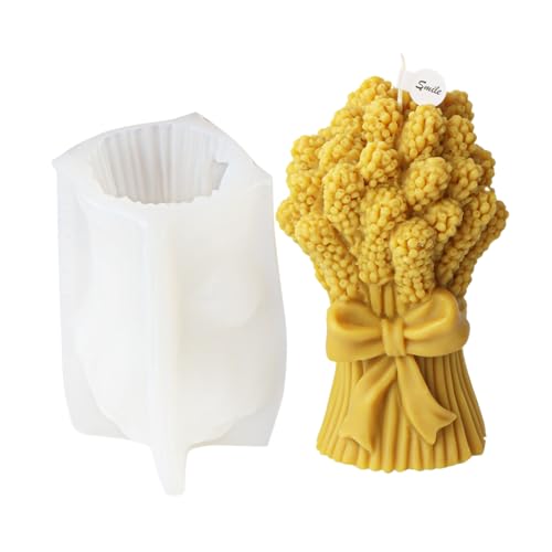 Moule bougie parfumée nœud fleurs savon artisanal résine époxy - 2