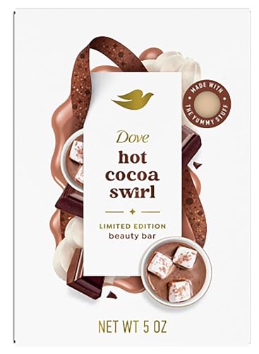 Dove Hot Cocoa Swirl Limited Edition Beauty Bar Soap Holiday Treats Collection Moisturizing Beauty Bar 5 oz 1 Count
