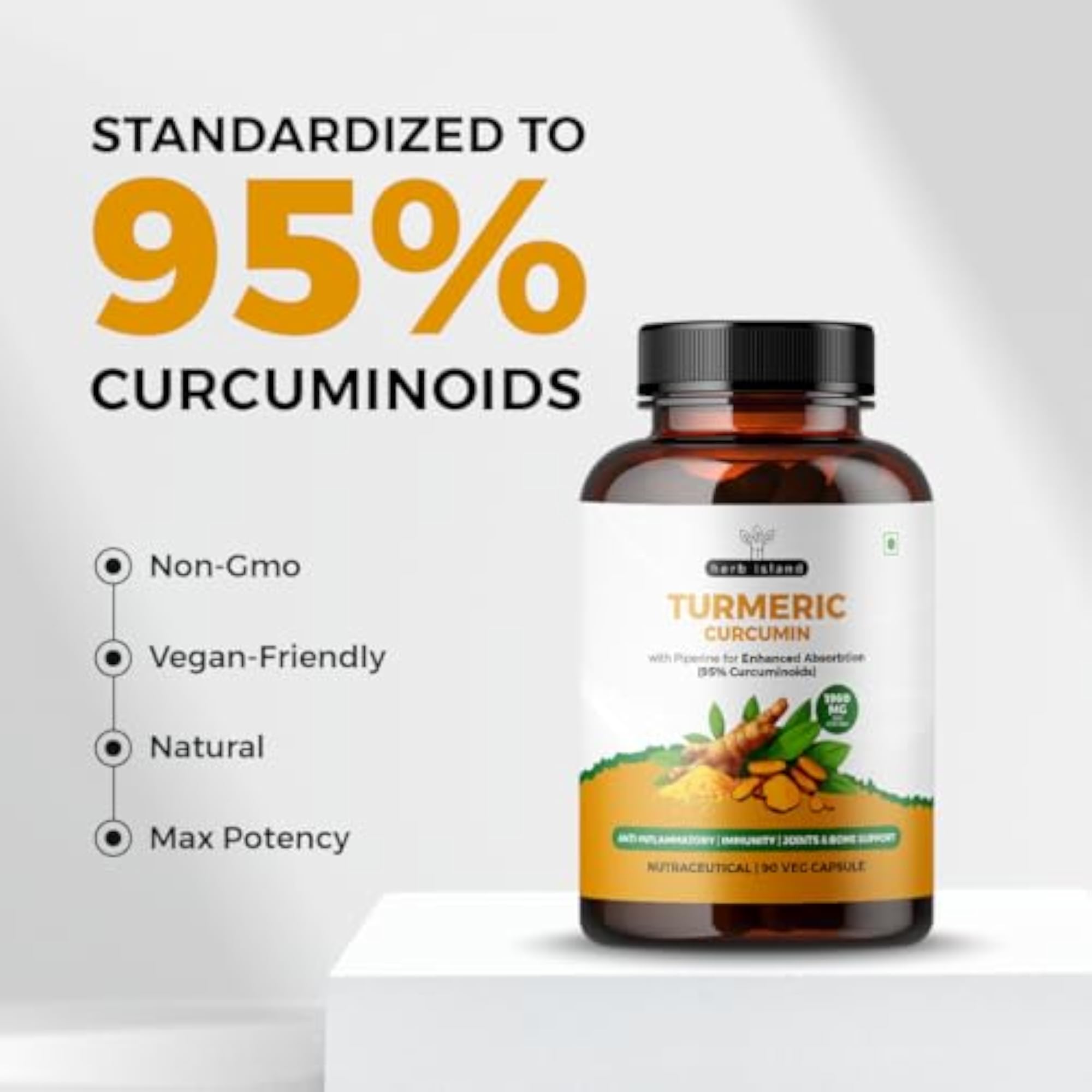 Curcumin with Turmeric & Pepper Extract for Joint Support