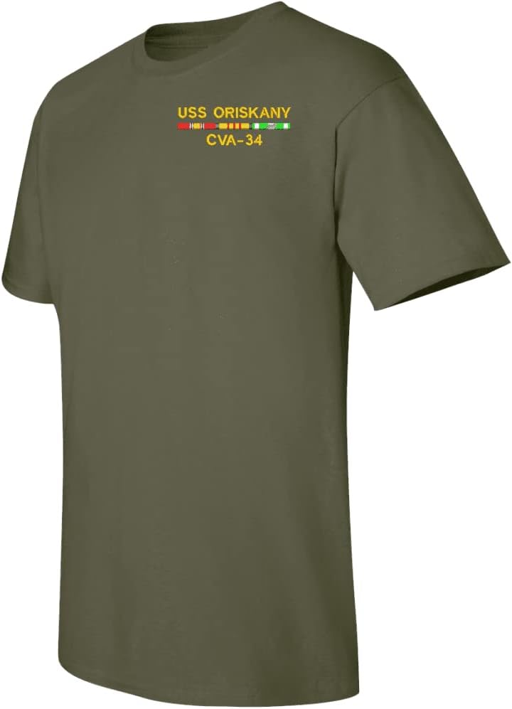 MilitaryBest USS Oriskany CVA-34 with Vietnam Service Ribbons T-Shirt