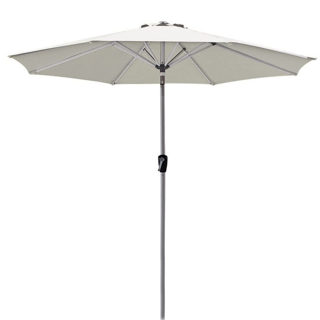 Parasol De Marché De Patio Extérieur De 8,85 Pieds,Grand Parasol De Plage,avec Protection Anti-UV UPF50+,Abri De Parasol Coupe-Vent,pour La Plage, Le Sable, Le Patio, La Cour,Kaki