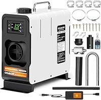 DOMOR Luft Dieselheizung Standheizung, 12V/24V Diesel Standheizung 5-8KW Dieselheizung Auto Luftheizung Air Heater Diesel Luftheizung mit LCD-Display & Fernbedienung für Auto, LKW, Transporter
