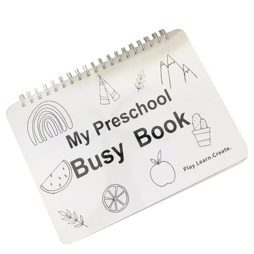 Libro ocupado para niños de preescolar con 12 temas de aprendizaje y actividades de viaje