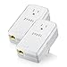 Zyxel G.hn 2400 Powerline Ethernet Adapter Kit | Pass-Thru Power | Plug & Play | MIMO | Next-Gen G.hn | Gigabit Ethernet | For Smart TVs, On-Line Games, 8K Streaming [PLA6456KIT]
