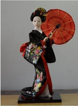 30cm Statuette Japanese Kimono Kabuki Geisha Tang Dynasty Dolls Korean Dolls Japanese Samurai Dolls Home Decorations (1,30cm)