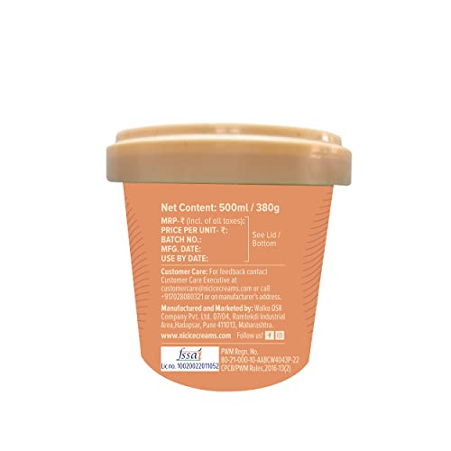 Image of Nic Dry Fruit Overload Ice Cream Tub, 500ml