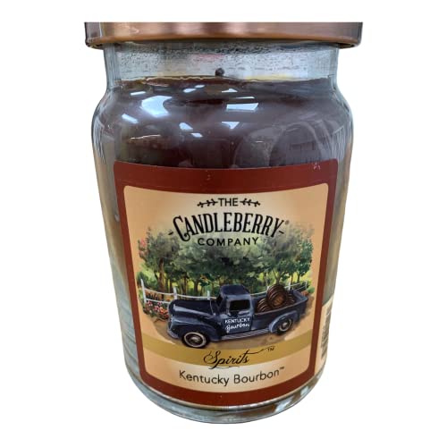 Candleberry Candles | Spirits Bourbon Inspired | Strong Fragrances For Home | Hand Poured In The Usa | Highly Scented & Long Lasting | Large Jar 26 Oz | (Kentucky Bourbon) #TOP5