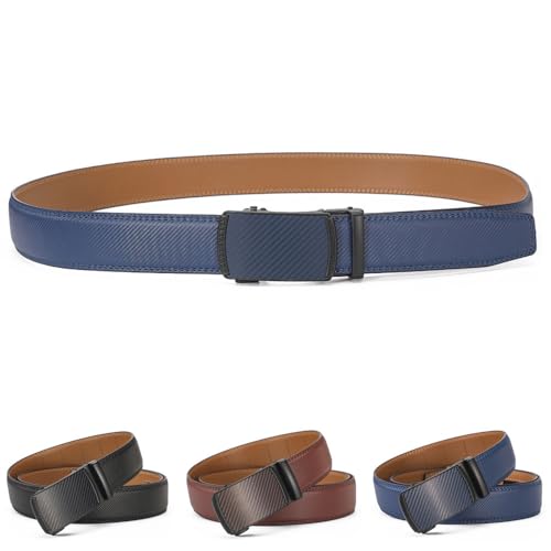 2025 New Mens Belt Leather Ratchet Easy Release Belt For Men, Men's Classic Versatile Automatic Buckle Belts Mens Gifts