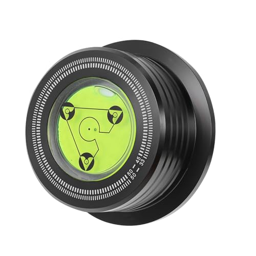 SHINEOFI Stabilisateur de Disque Vinyle Durable Accessoire pour Tourne Disque Poids Équilibré Vibrations Noir
