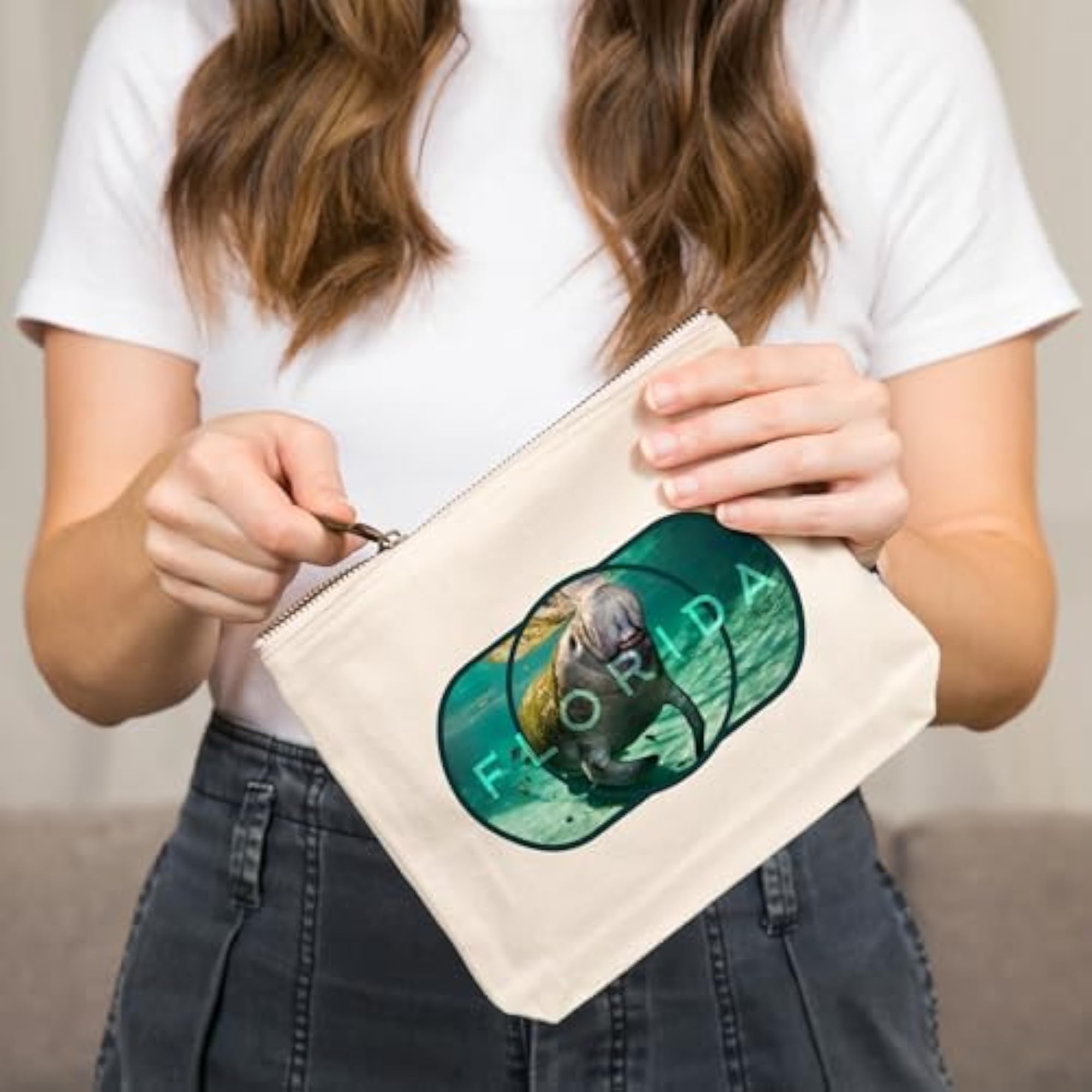 Florida Manatee Photography Go Bag, Cotton Canvas