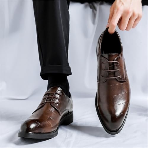 Mens Business Dress Shoes Black Oxford Casual Formal Spring Autumn Fashion Youth Trendy Suit Footwear Lace up3