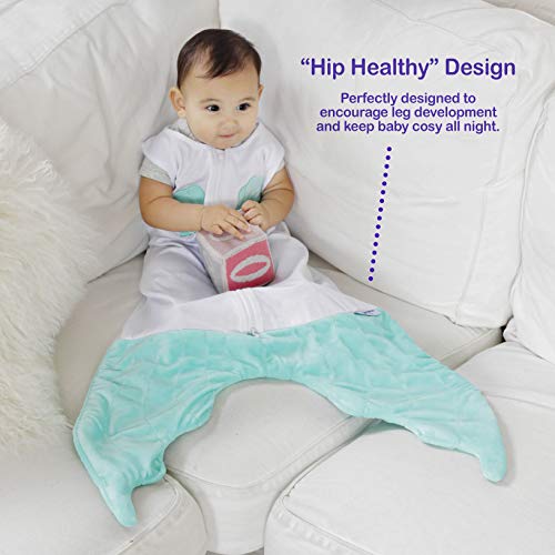 Blankie Tails| Baby Blanket, Double Sided Super Soft And Cozy Minky Fleece Blanket, Machine Washable Wearable Blanket (Baby Mermaid, Small) #TOP1