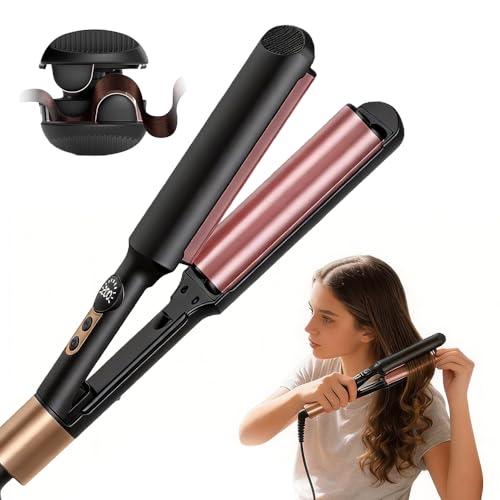 Hair Waver Crimper, SGZIOO 20mm Wave Curling Iron, Pro Beach Waves Hair Curler, Mermaid Waver Hair Curler with 5 Adjustable Temperatures(120°C-200°C), Hair Wavers for Short, Long Hair, Women