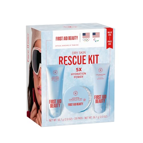 First Aid Beauty Dry Skin Rescue Kit - Hydrating Skincare Routine...
