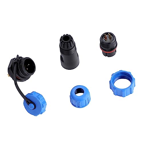 Waterproof Aviation Wire Connector Plug, SP13 2Pin Connector Adapter for Lamps and Lanterns IP67 Replacement Plug Socket - Image 2