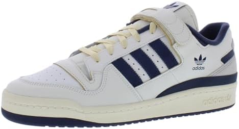 新品　　ＦＯＲＵＭ８４LOW　23.5 adidas Forum 84 Low Tênis masculino, Branco/azul marinho/branco