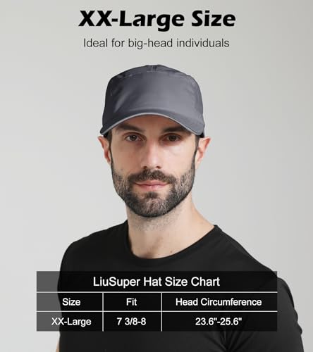Image of XL XXL Hat Mens Big Head, Performance Golf Hat for Men Women Water-Resistant Sun Hat Adjustable Summer Sport Cap Outwork