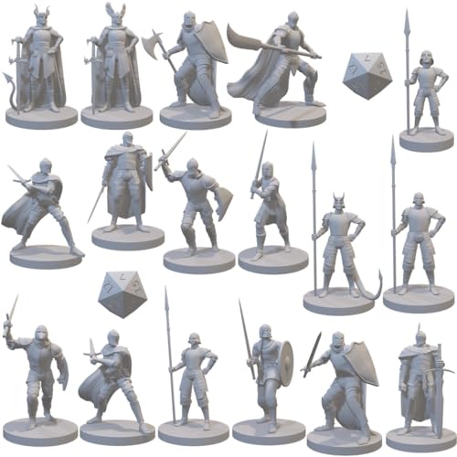 City Guard Set for DND Pathfinder RPG Unpainted Resin 3D