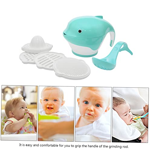 Beatifufu Ventosas Tigela De Moagem Talheres Infantis Tigela De Moer Bebê Ferramenta De Alimentação