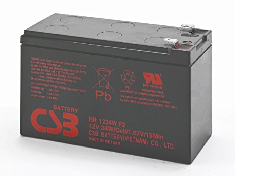 CSB New Brand HR1234WF2 High Rate 12V 9Ah 34W SLA Batteries F2 Terminals