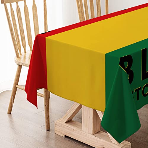 Hafangry Black History Month Tablecloth African American Table Cloth National Holiday Party Decoration Kitchen Dining Room Home Table Cover Decor-60×84Inch #TOP4