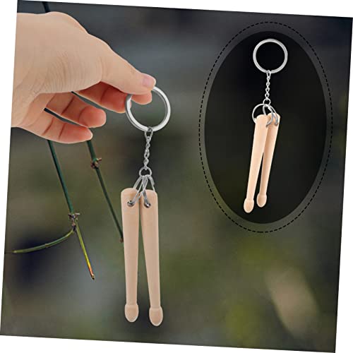 Llaveros con colgante de baquetas para bateristas x4 miniatura 3